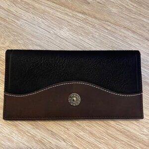 RealTree Black RT Edge Secretary/Checkbook Wallet